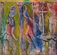 Tassaduq Sohail, 8 x 8 Inch, Oil on Board, Figurative Painting, AC-TS-034